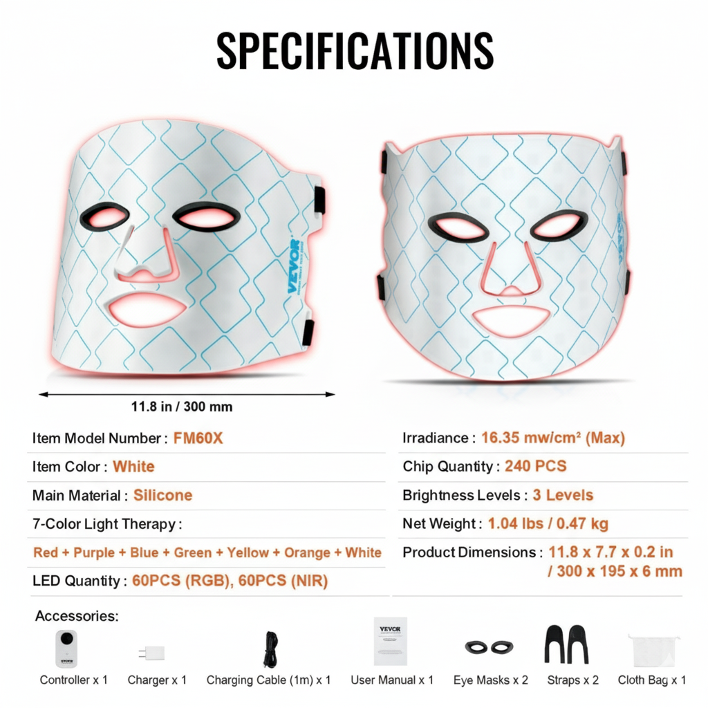 LED Red Light Therapy Mask